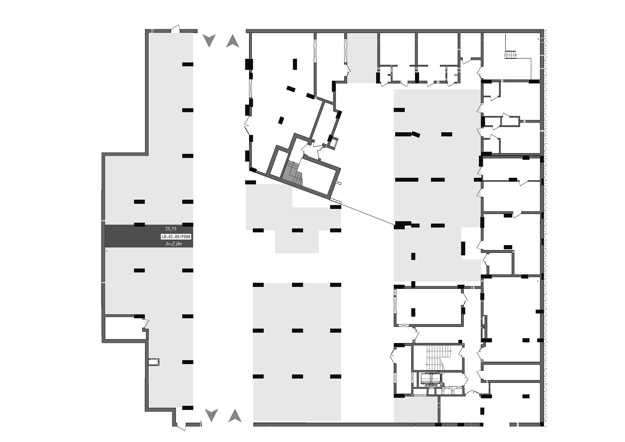 Planning Parking places area 25.73m2, 88f8c47c-24b2-11ef-bac2-00155d42e31d.