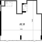 Planning Commercial premises area 49.34m2, 9ae575c8-8bb9-11eb-baa0-00155d42e31d.