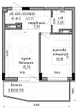 Планировка Квартиры площей 0м2, LR-003-03/0009.