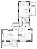 Планировка 2-к квартира площей 83.95м2, LR-004-05/0022.