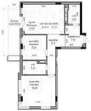 Планировка Квартиры площей 0м2, LR-003-05/0019.
