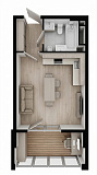Планировка Smart-квартира площей 28.41м2, c1b5a31b-85d3-11ed-bab4-00155d42e31d.