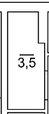 Планування Комора площею 3.5м2, 228916bb-fed5-11e8-811e-38d547017ea3.