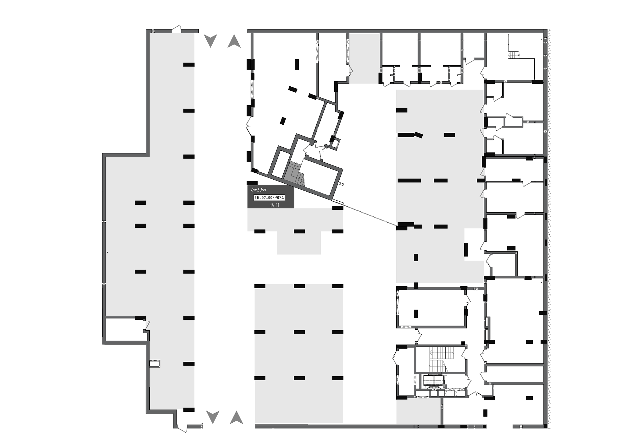 Planning Parking places area 14.11m2, 88f8c48c-24b2-11ef-bac2-00155d42e31d.