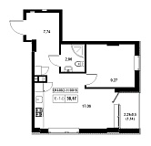 Planning 1-rm flats area 38.17m2, f9fb93c6-ef8c-11ef-bacf-00155d42e31d.