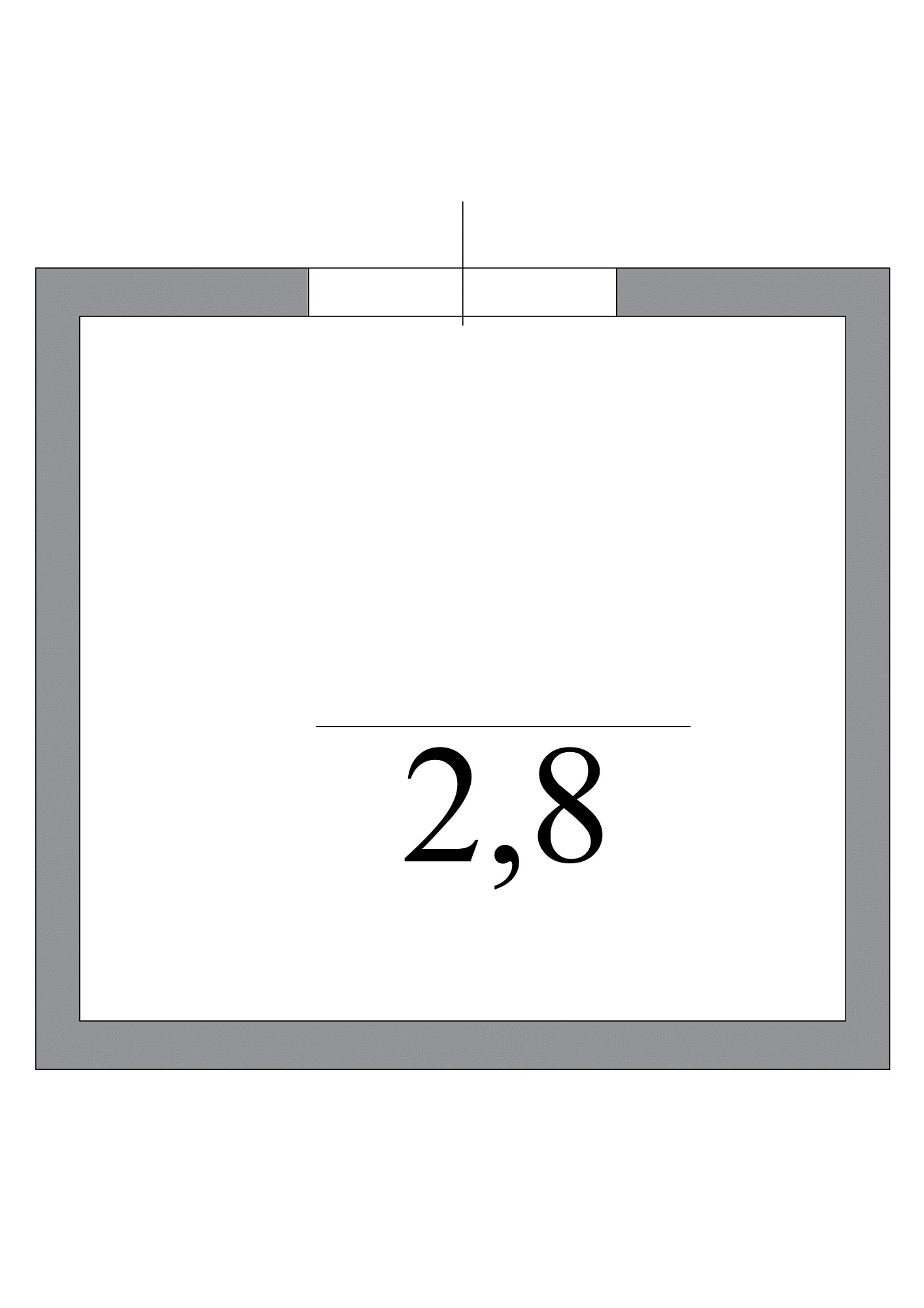 Планування Комора площею 2.8м2, AB-07-м1/К0007.