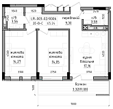 Планировка Квартиры площей 0м2, LR-003-02/0006.