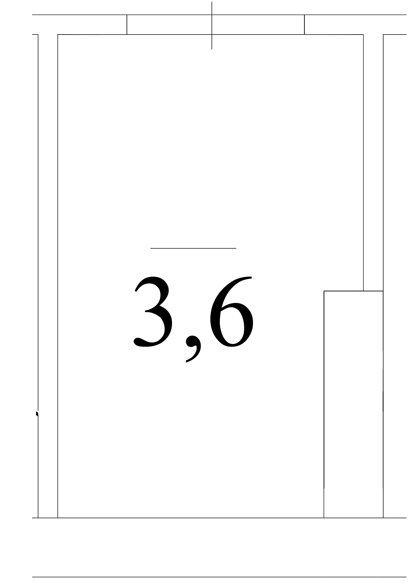 Planning Storeroom area 3.6m2, AB-13-м1/К0079.