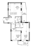 Планування 2-к квартира площею 95.7м2, LR-002-06/0035.