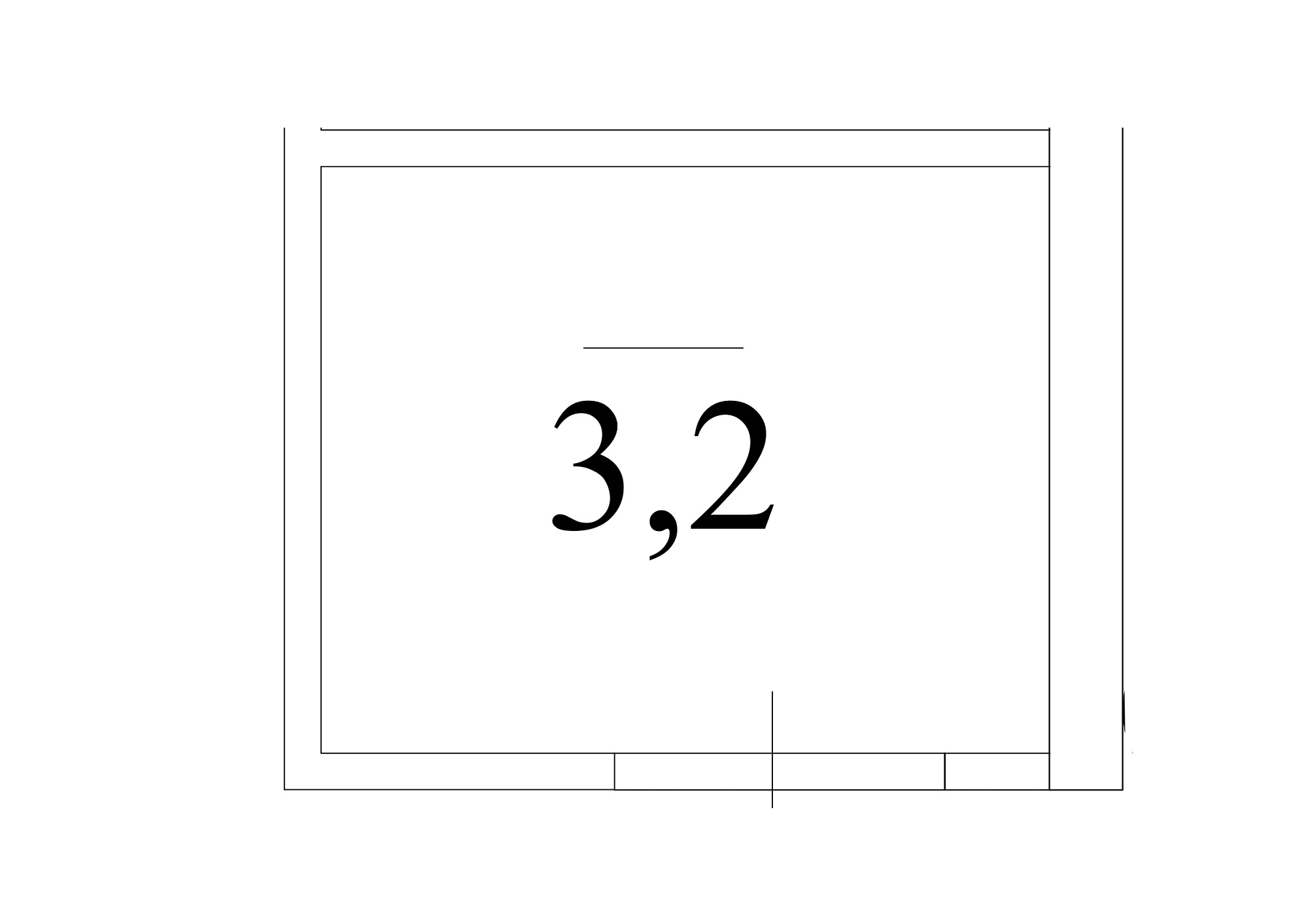 Планування Комора площею 3.2м2, AB-13-м1/К0030.