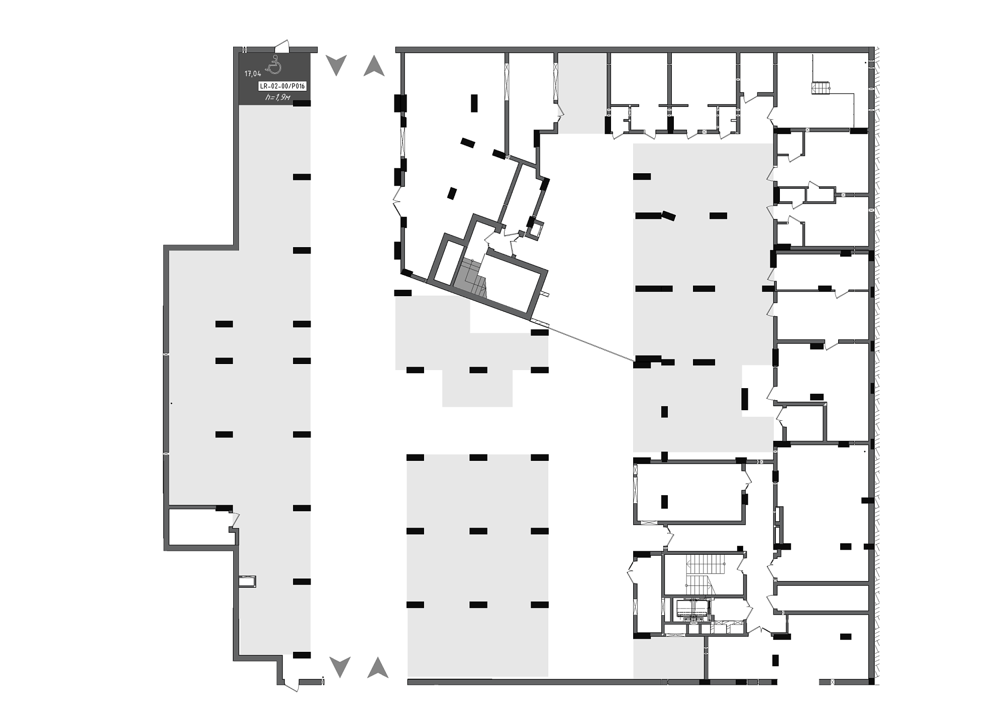Planning Parking places area 17.04m2, 88f8c484-24b2-11ef-bac2-00155d42e31d.