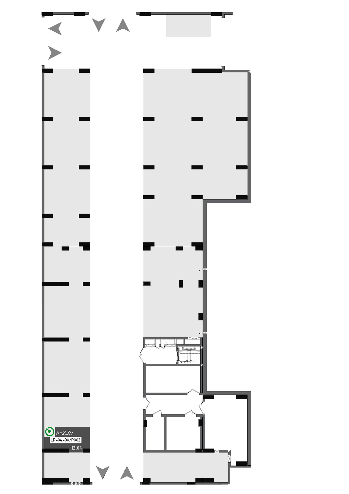 Planning Parking places area 13.04m2, 956f8972-87e1-11f0-bad4-00155d42e31d.
