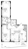 Планировка 2-к квартира площей 89.92м2, LR-004-02/0003.