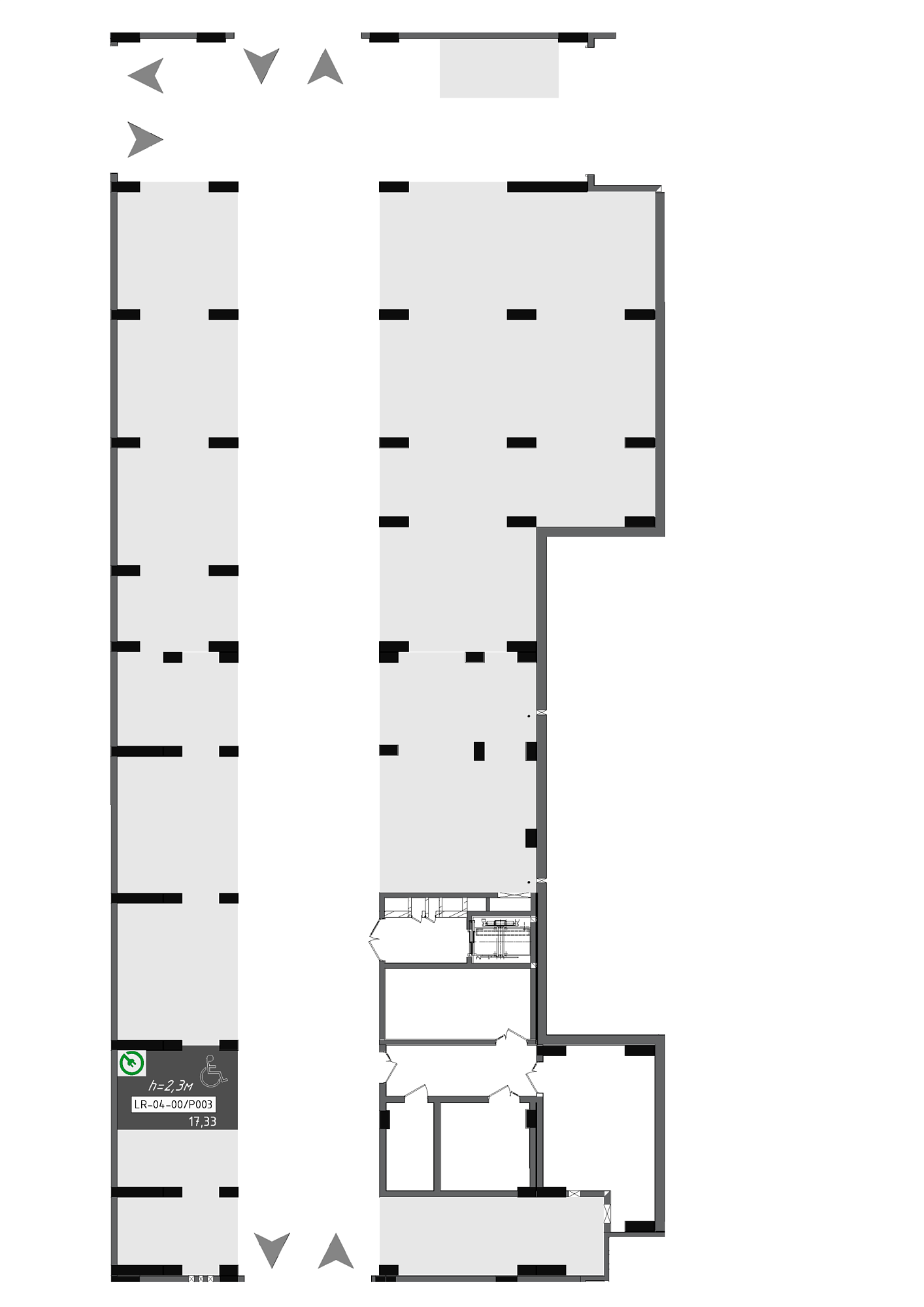 Planning Parking places area 17.33m2, 956f8973-87e1-11f0-bad4-00155d42e31d.