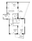 Планировка 2-к квартира площей 101.97м2, LR-002-02/0003.