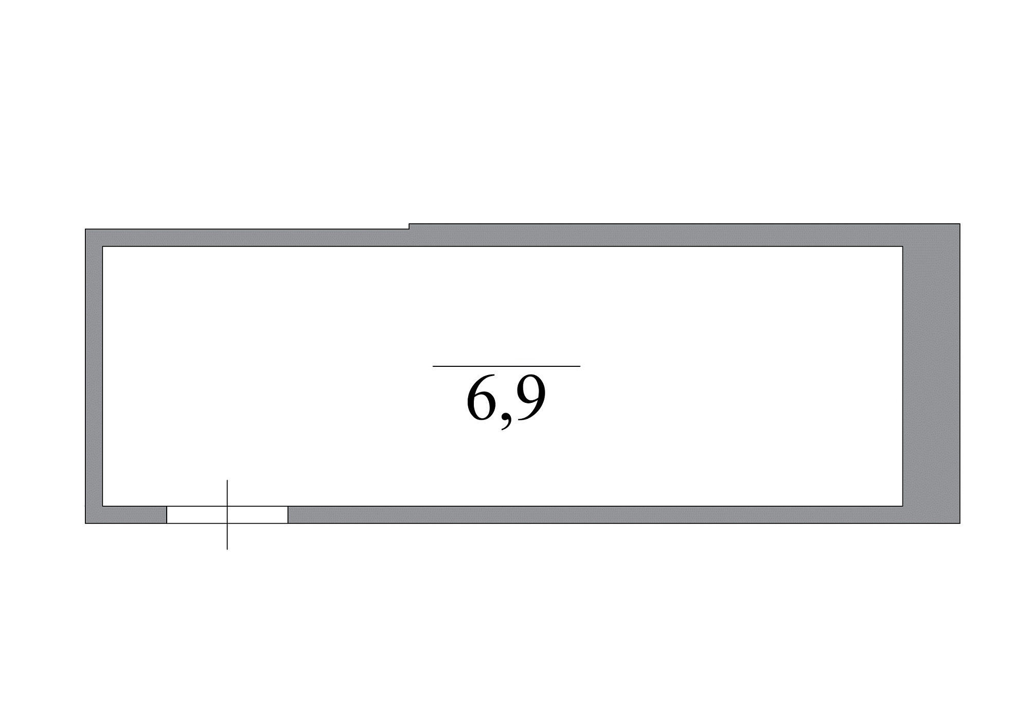 Планування Комора площею 6.9м2, AB-07-м1/К0047.