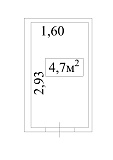 Planning Storeroom area 4.7m2, a7feb21c-9fa4-11e7-80f2-38d547017ea3.