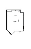 Planning Commercial premises area 43.86m2, 04bce4e1-8bb9-11eb-baa0-00155d42e31d.