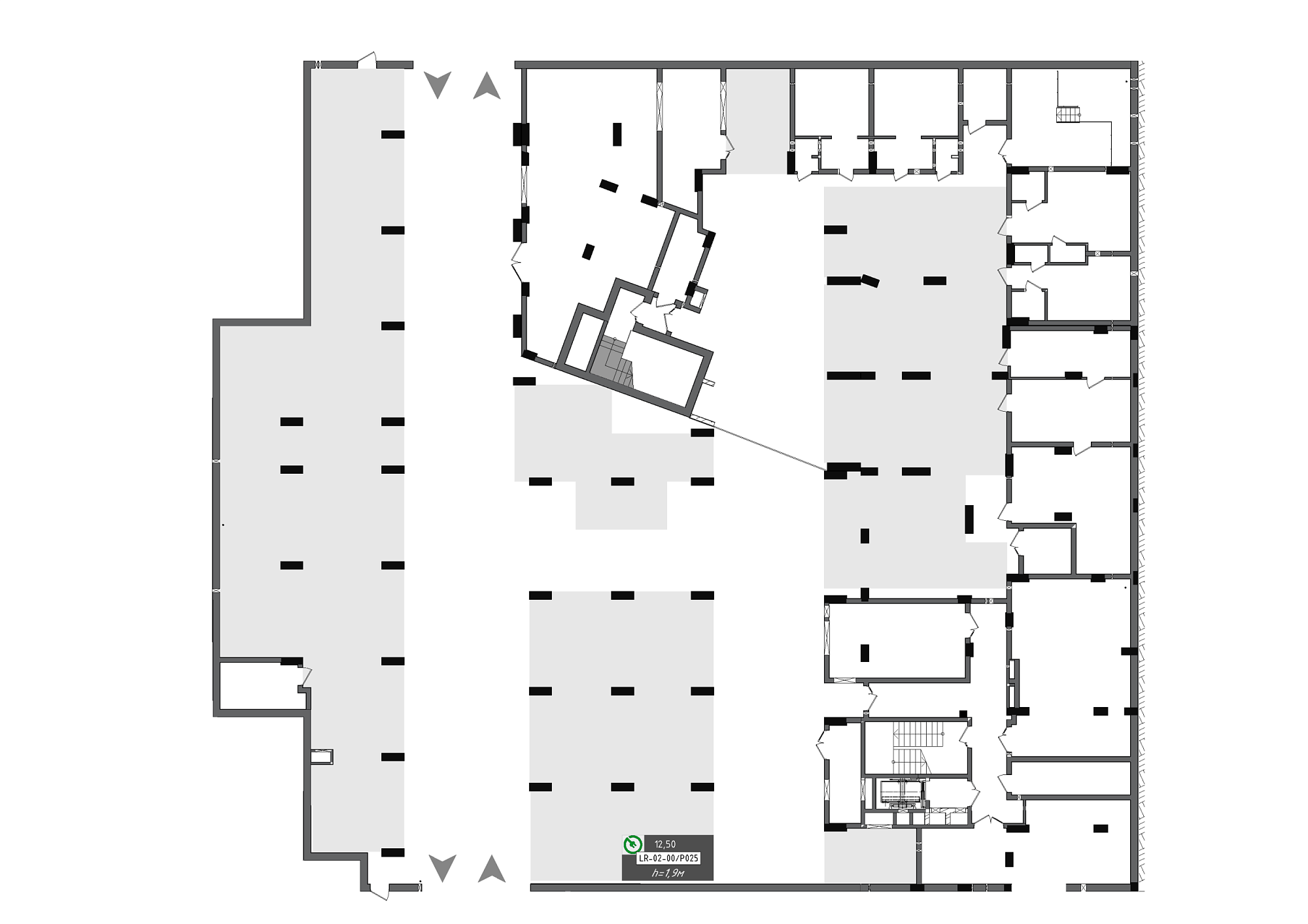 Planning Parking places area 12.5m2, 88f8c48d-24b2-11ef-bac2-00155d42e31d.