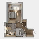 Планування 1-к квартира площею 34.84м2, ea31aed5-19ff-11eb-ba9c-00155d42e31d.
