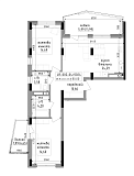 Planning 2-rm flats area 80m2, LR-002-04/0024.