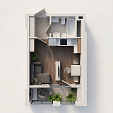 Планировка Smart-квартира площей 28.03м2, 92afeadd-5370-11ec-baa9-00155d42e31d.