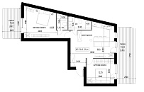Planning 2-rm flats area 75.84m2, LR-004-01/0001.