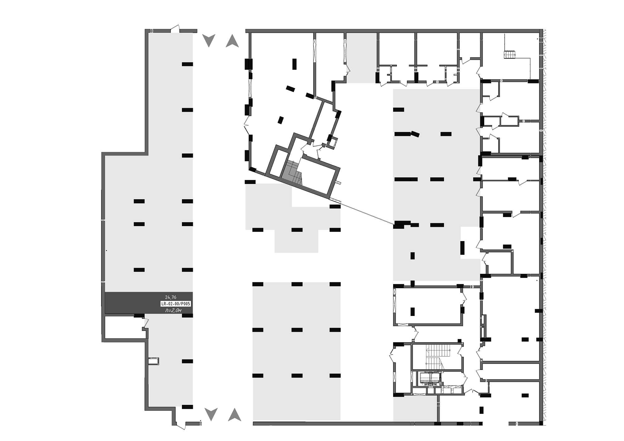 Planning Parking places area 24.76m2, 88f8c479-24b2-11ef-bac2-00155d42e31d.