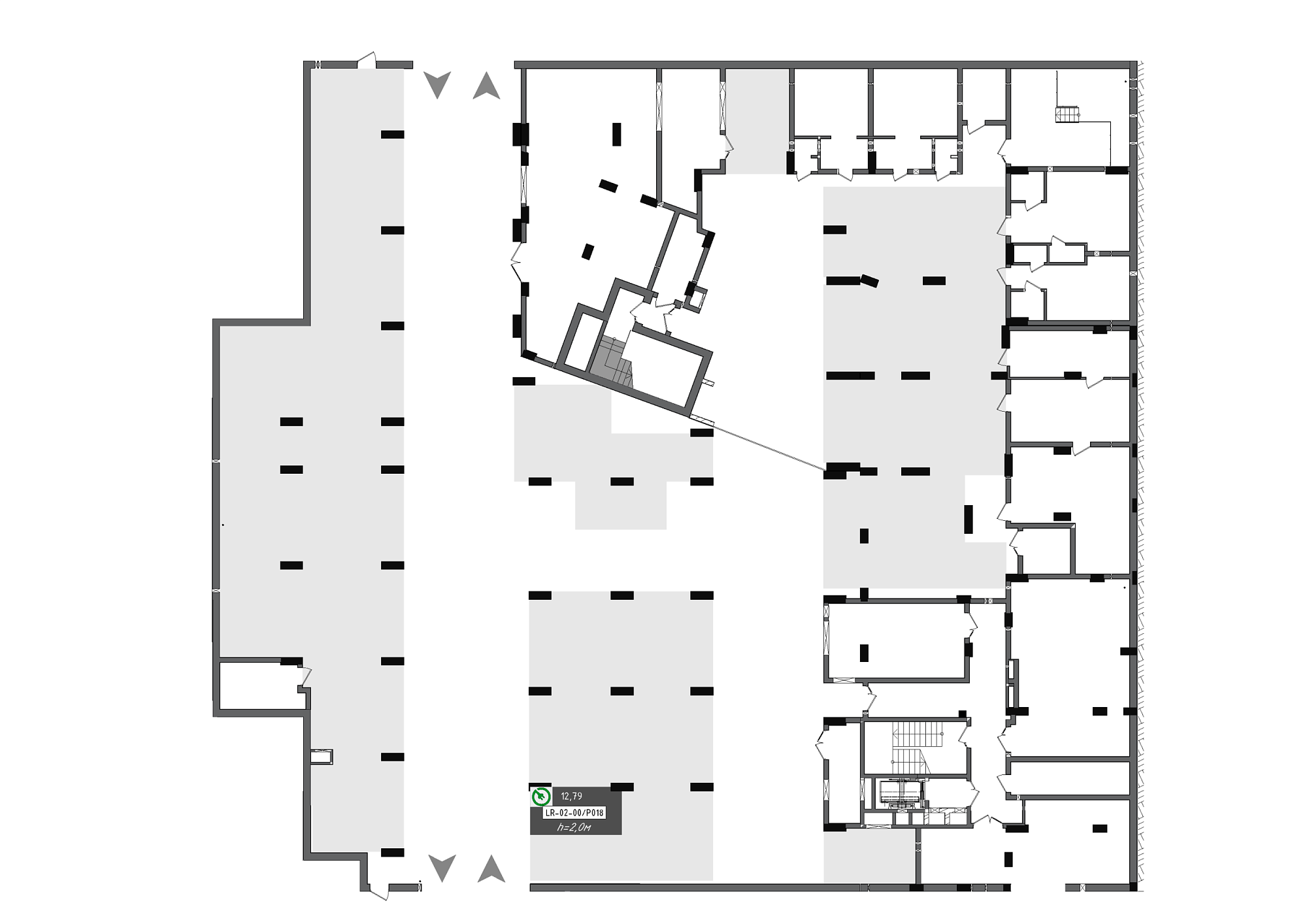 Planning Parking places area 12.79m2, 88f8c486-24b2-11ef-bac2-00155d42e31d.