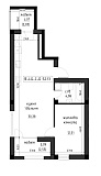 Planning 2-rm flats area 52.13m2, LR-002-05/0001.